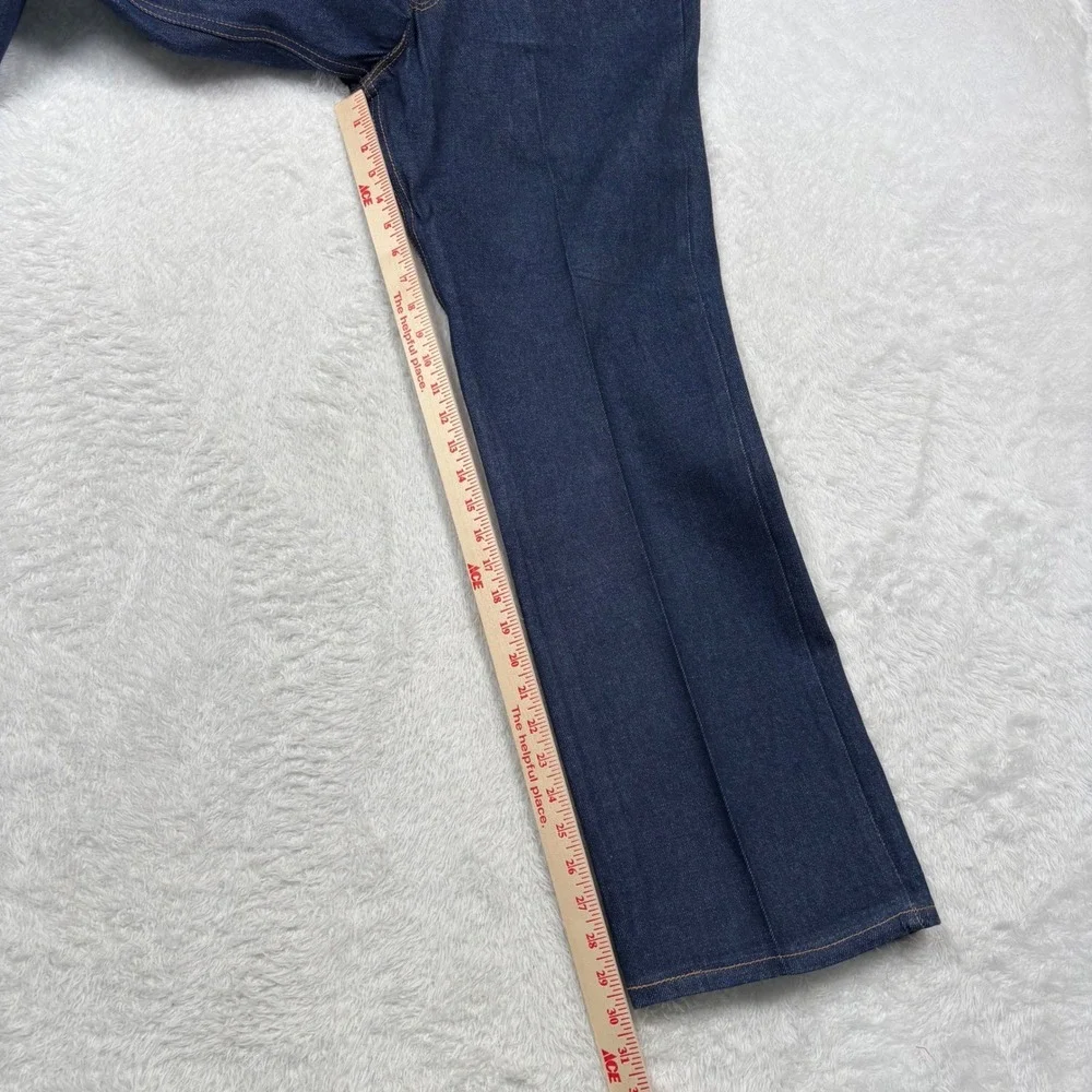 VINTAGE 90s Levis 517 Bootcut Jean Men 38x30 Dark Blue ORANGE TAB Made USA 20517